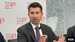 美国智库2049项目研究所资深主任易思安。(2023年6月29日,美国之音锺辰芳拍摄)