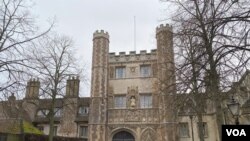 英国剑桥大学耶稣学院。该学院此前被爆出接受中国捐赠,涉嫌为中共洗白。(美国之音 李伯安)