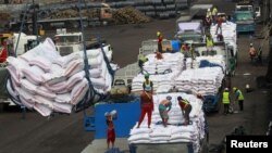 Gạo Việt Nam xuất khẩu sang Philippines.