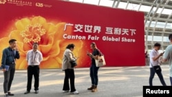 资料照:中国广东省广州市举行一年一度的中国进出口商品交易会。(2024年4月15日)