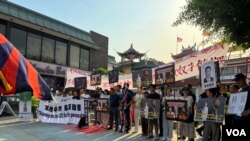 6月16日,洛杉矶的民主人士和异议人士在华人聚集地“唐人街”集会,抗议中国政府非法抓捕和关押黄雪琴和王建兵。