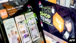 美国首都华盛顿Temu消费者视频显示的Temu app。(2023年2月23日)