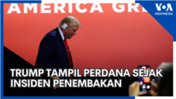 Trump Tampil Perdana Sejak Insiden Penembakan Trump Tampil Perdana Sejak Insiden Penembakan