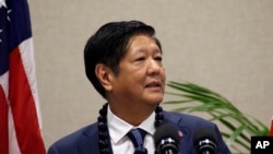 资料照:菲律宾总统费迪南德·小马科斯(Ferdinand Marcos Jr.)访问美国夏威夷。(2023年11月19日)