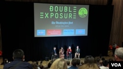 纪录片《杂音和噪音》11月5日在美国首都华盛顿举行北美首映。(美国之音记者许湘筠拍摄)