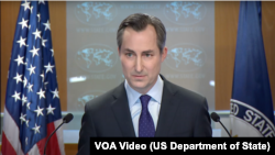 Хоча у США розуміють логіку заяв президент України Володимира Зеленського про спільний захист партнерами території Ізраїлю від атак Ірану, в Держдепі наголошують на відмінність підходів до України та Ізраїлю. На фото: прессекретар Держдепартаменту Метью Міллер