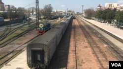 2024年4月7日,吉尔吉斯斯坦比什凯克市中央车站。(美国之音照片)