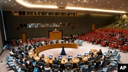 2023年7月21日,星期五,联合国安理会在联合国总部举行会议,讨论维护乌克兰和平与安全问题。