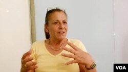 伊内斯(Ines),一名从斯德沃特(Sderot)疏散来的幼儿园教师 (美国之音/唐丹鸿)