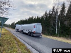 往来于芬兰音高港(Inkoo)的液化气运输车 (李北平摄)