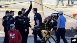 Nhiều người bị thương do xảy ra nổ súng ở thành phố Kansas, bang Missouri, 14/2/2024.