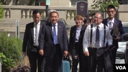 台湾国民党总统参选人侯友宜赴美国国会山拜会美国会议员。(2023年9月18日)