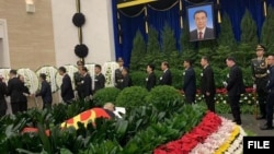 李克强遗体告别现场 (网友转发微信图片)