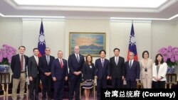 台湾副总统兼当选总统赖清德在台北会见美国会众议院跨党派访问团。(资料照, 2024年4月23日)