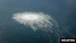 Виток газу на "Північному потоку-2", вересень 2022 року. Фото Оборонного командування Данії через REUTERS