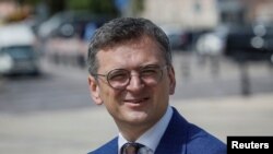 克兰外交部长德米特罗·库列巴(Dmytro Kuleba)在基辅。(资料照)