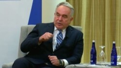 4月3日,美国副国务卿库尔特·坎贝尔(Kurt Campbell)在华盛顿智库新美国安全中心举办的活动上讨论美英澳三方安全伙伴关系奥库斯(AUKUS)的进展和挑战。(视频截图)