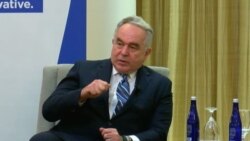 4月3日,美国副国务卿库尔特·坎贝尔(Kurt Campbell)在华盛顿智库新美国安全中心(CNAS)举办的活动上讨论美英澳三方安全伙伴关系奥库斯(AUKUS)的进展和挑战。(视频截图)