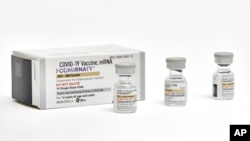 辉瑞公司于2023年9月提供的这张照片显示了该公司更新的成人新冠疫苗的单剂量药瓶。 (美联社)