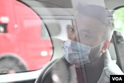 英国警方起诉三名男子，指他们违反当地《国家安全法》，星期一出庭应讯的其中一名被告，中文名姓卫的Chi Leung Wai，又称Peter Wai (摄影：Galileo Cheng)