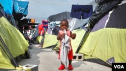 墨西哥边境城市雷诺萨(Reynosa)的一处移民庇护所。