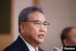 资料照:韩国外长朴振2023年3月6日宣布一项赔偿被日本强征劳工的方案。