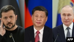 习近平能促使俄罗斯和乌克兰坐到谈判桌前来吗?(法新社合成照片)