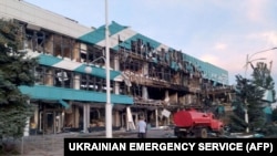 乌克兰南部敖德萨港口设施遭俄罗斯无人机袭击。(2023年8月2日)