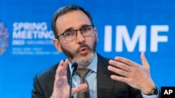 资料照:国际货币基金组织首席经济学家皮埃尔-奥利维耶·古兰沙(Pierre-Olivier Gourinchas)