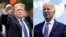Ảnh phối hợp: Cựu Tổng thống Donald Trump, trái, và đương kim Tổng thống Joe Biden