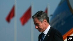 美国国务卿安东尼·布林肯(Antony Blinken)2023年6月18抵达北京.