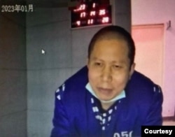 资料照片:2023年1月许志永的律师王瑛在山东省临沂市临沭县看守所会见时,为许志永拍的照片。(照片来源:王瑛)