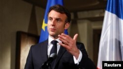 2023年2月17号，法国总统马克龙在慕尼黑安全会议上阐述法国的立场。