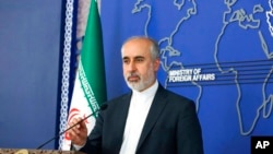 资料照片:伊朗外交部发言人纳赛尔·卡纳尼。(2022年8月11日)