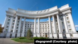 资料照:位于基辅的乌克兰外交部大楼