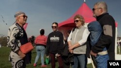 2024华府樱花风筝节,今年的特别嘉宾是来自日本的风筝大师土岐干男 (美国之音/莫干生)