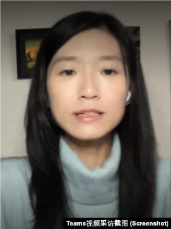 美国外交关系协会国际政治经济研究员刘宗媛。(采访视频截图)