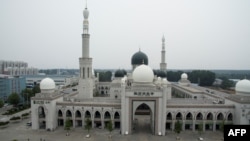 资料照:北京房山窦店清真寺2023年4月完成整改工程前的原貌。 (2017年6月21日)