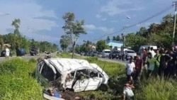 ထိုင်းတောင်ပိုင်း ကားမတော်တဆမှု မြန်မာ ၂ ဦးထက်မနည်း သေဆုံး ထိုင်းတောင်ပိုင်း ကားမတော်တဆမှု မြန်မာ ၂ ဦးထက်မနည်း သေဆုံး