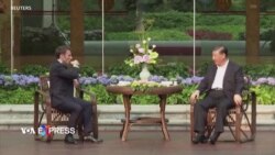 Chủ tịch Trung Quốc đãi tiệc trà Tổng thống Pháp  Chủ tịch Trung Quốc đãi tiệc trà Tổng thống Pháp