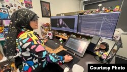 Sashya Subono Halse, Facial Motion Animator untuk WETA digital di Selandia Baru (dok: Sashya Subono Halse)