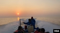 在墨西哥塔帕丘拉坐船去胡奇坦（拍摄：小白）