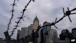资料照:香港立法会全票通过根据《基本法》第23条订立的新的国家安全法案当天的香港金融区景色。(2024年3月19日)