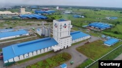 ရန်ကုန်တိုင်း မှောဘီမြို့ မြောင်းတကာစက်မှုဇုံမှာရှိတဲ့ CJ Feed Myanmar စက်ရုံ