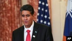 资料照片:帕劳总统苏兰格尔·惠普斯。(2022年9月29日)