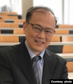 位于台北的台湾大学政治系主任张登及(照片提供:张登及)