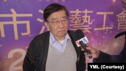 台湾资深导演李祐宁乐观表示,台湾大选后两岸影视产业交流将更加热络(美国之音特约记者谭旭东拍摄)。