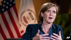 资料照片:美国国际发展署署长萨曼莎·鲍尔。(2022年8月4日)