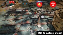 NUG ဦးဆောင်တဲ့ မဟာမိတ်တပ်တွေနဲ့ စစ်ကောင်စီကြားတိုက်ပွဲအတွင်း သိမ်းဆည်းရမိတဲ့လက်နက်များ