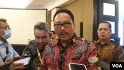 Plt ANRI, Imam Gunarto disela sela SEAPAVAA ke 28 di Solo, Senin (10/6). (Foto: VOA/ Yudha Satriawan)